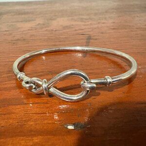 Pandora Bracelet 925 ALE Silver Bangle Infinity Knot